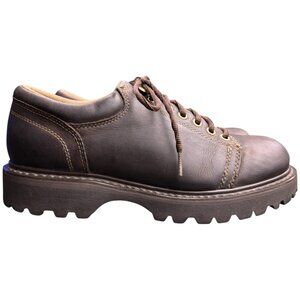 Men's AMERICAN EAGLE‎ OUTFITTERS Brown Genuine Leather Lace-up Shoes- Size 10